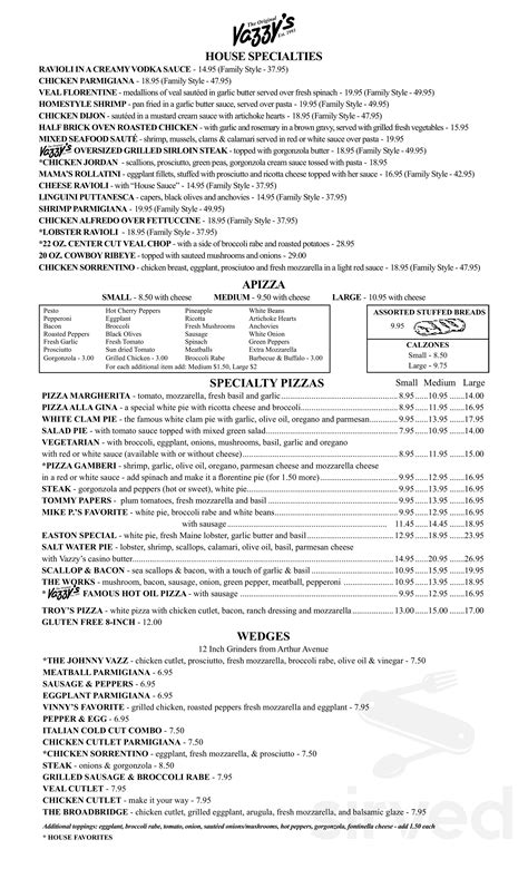 Vazzy's 19th hole menu. Things To Know About Vazzy's 19th hole menu. 